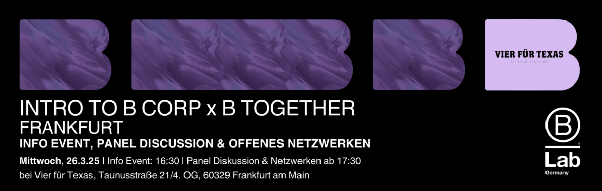 Intro to B Corp x B Together Frankfurt