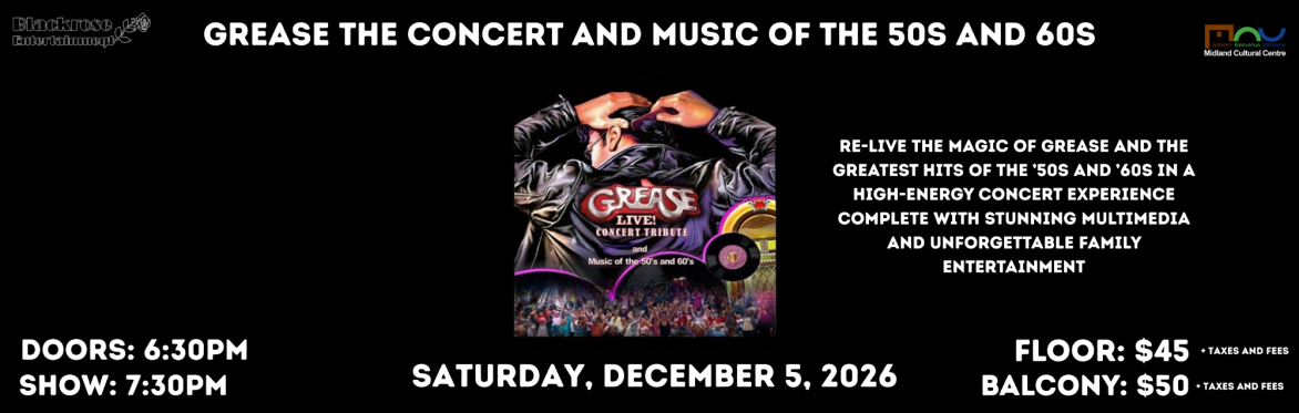 Grease The Concert and music of the 50s and 60s