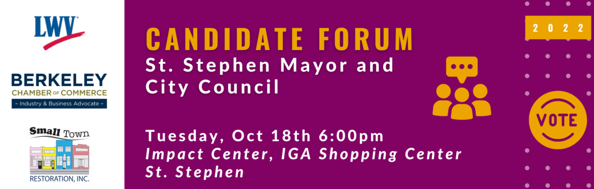 Candidate Forum: St. Stephen Mayor and City Council