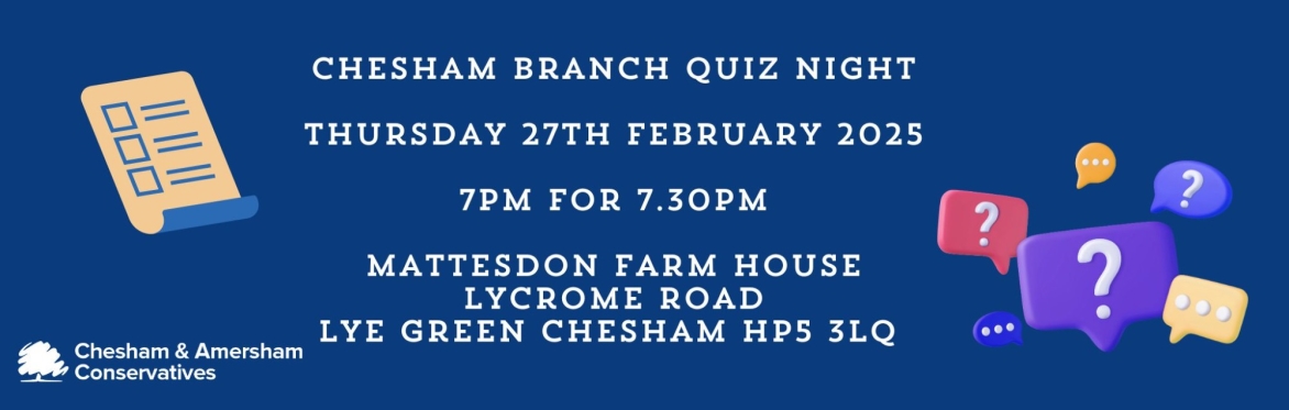 Chesham Branch Quiz Night