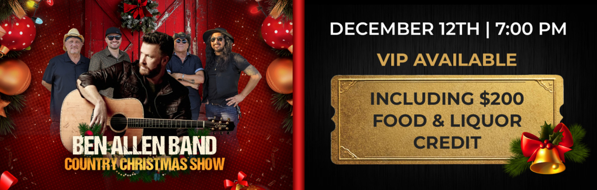 The Ben Allen Band Country Christmas Show Live