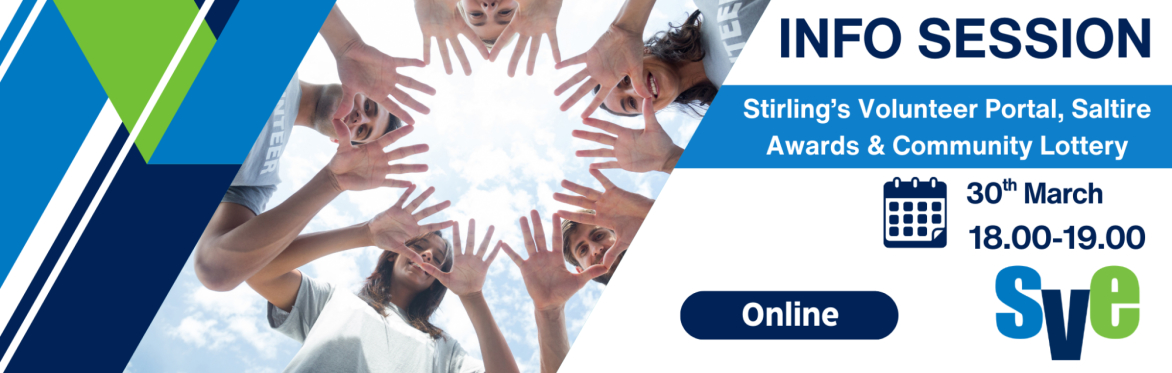 Info session on Stirling's Volunteering Portal, Saltire Awards & Community Lottery