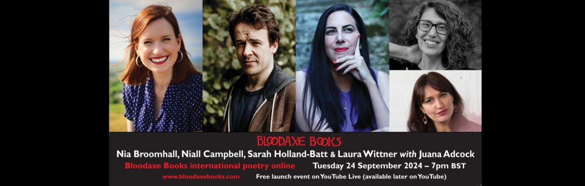 Launch reading by Nia Broomhall, Niall Campbell, Sarah Holland-Batt and Laura Wittner (plus translator Juana Adcock)