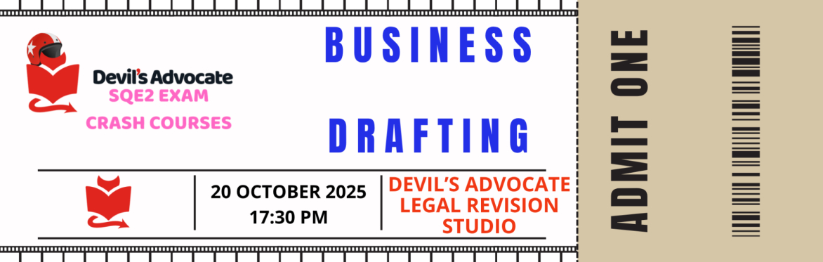 SQE2 MOCK: Business: Drafting