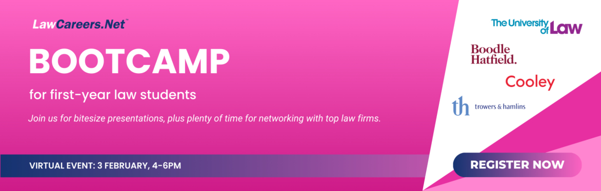 First-year Bootcamp | LawCareers.Net x The University of Law