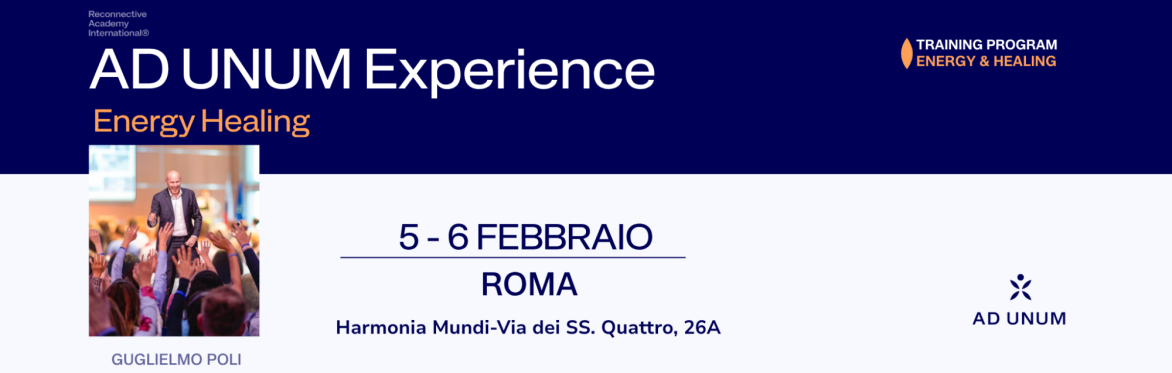 Italia Roma  - AD UNUM Experience: Energy Healing - Corso in Italiano
