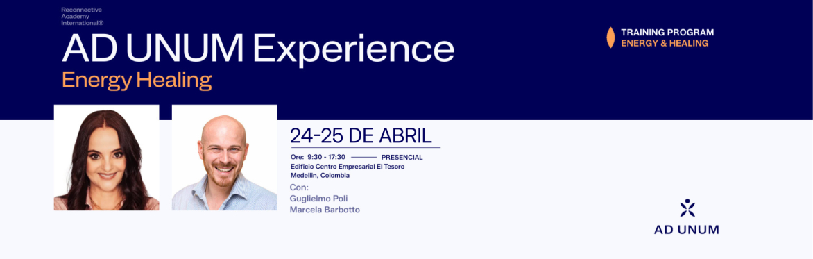 Medellín 2027 · AD UNUM Experience: Energy Healing — Curso en Español