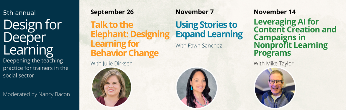 5th Annual Design for Deeper Learning Fall Series