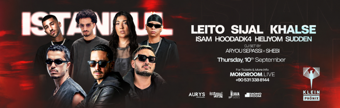 Persian hiphop fest with Sijal, Leito, Khalse, Hoodadk4, Isam & Heliyom at Klein Phonix Istanbul
