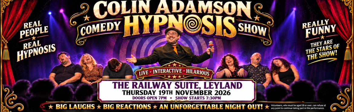 Colin Adamson: The Hypnotist at the Railway Suite, Leyland