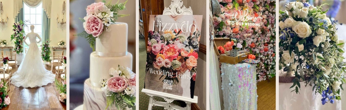 Banner promoting The Fable Yard Wedding Fair in Leicestershire | Fizzydo