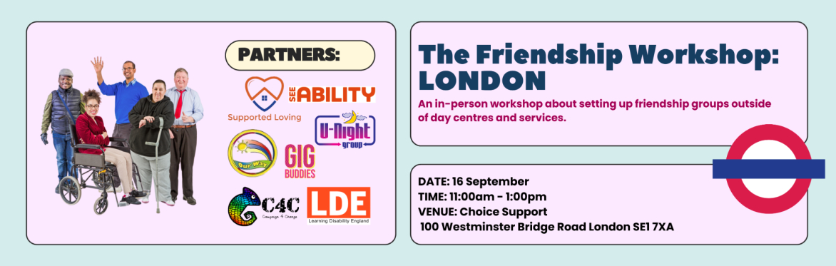 In person - The Friendship Workshop: LONDON