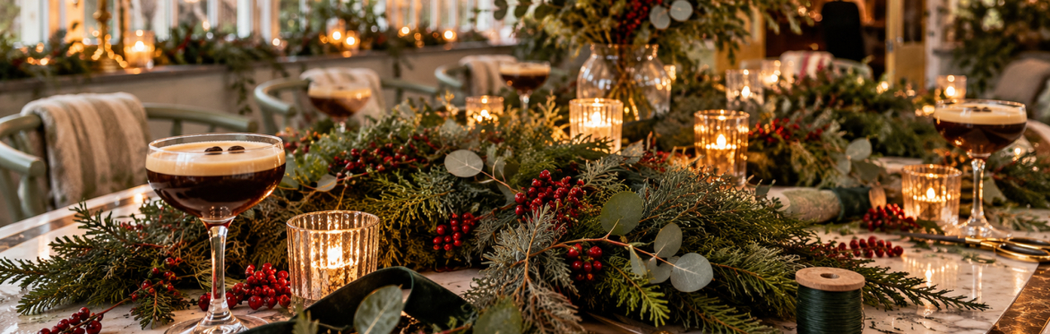 Wreath Making & Cocktails in Conservatory Room