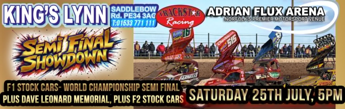 Saturday tickets- F1 Stock Car World Championship Semi Final and F2 Stock Cars