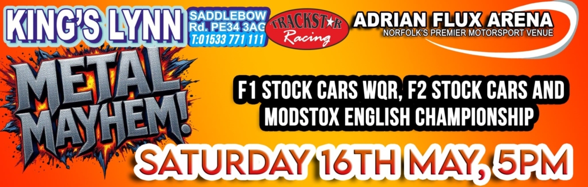 Metal Mayhem! F1 Stock Cars, F2 Stock Cars and Modstox English Championship