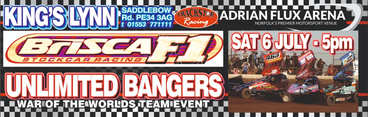 BriSCA F1 Stock Cars, Unlimited Bangers War of the worlds team event & f2 Stock cars whites & yellows