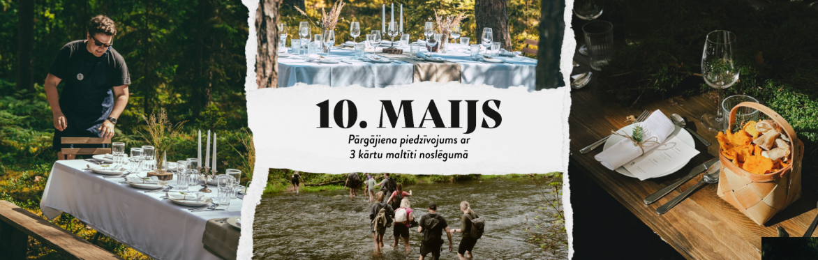 Gājēdis – piedzīvojumu pārgājiens ar trīs kārtu maltīti noslēgumā, Cēsu apkārtne