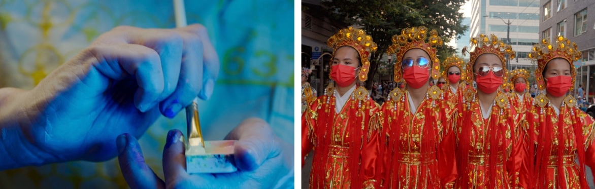 NOTHING IN THE WAY OF BEAUTY  + SHE MARCHES IN CHINATOWN