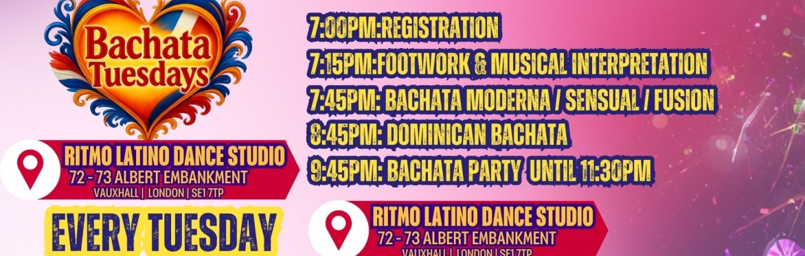 BACHATA TUESDAYS AT METROPOLIS VAUXHALL - EVERY TUESDAY -