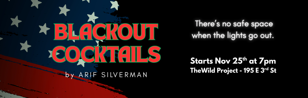 BLACKOUT COCKTAILS - a new play by Arif Silverman