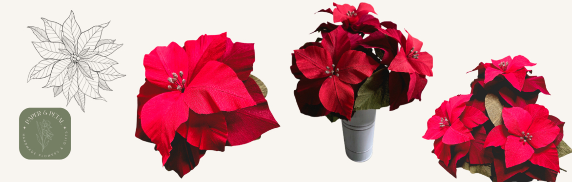 Crepe Paper Poinsettia Workshop