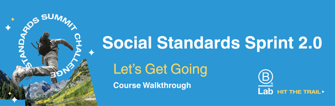 Social Standards Sprint 2.0 for Aspring Bs