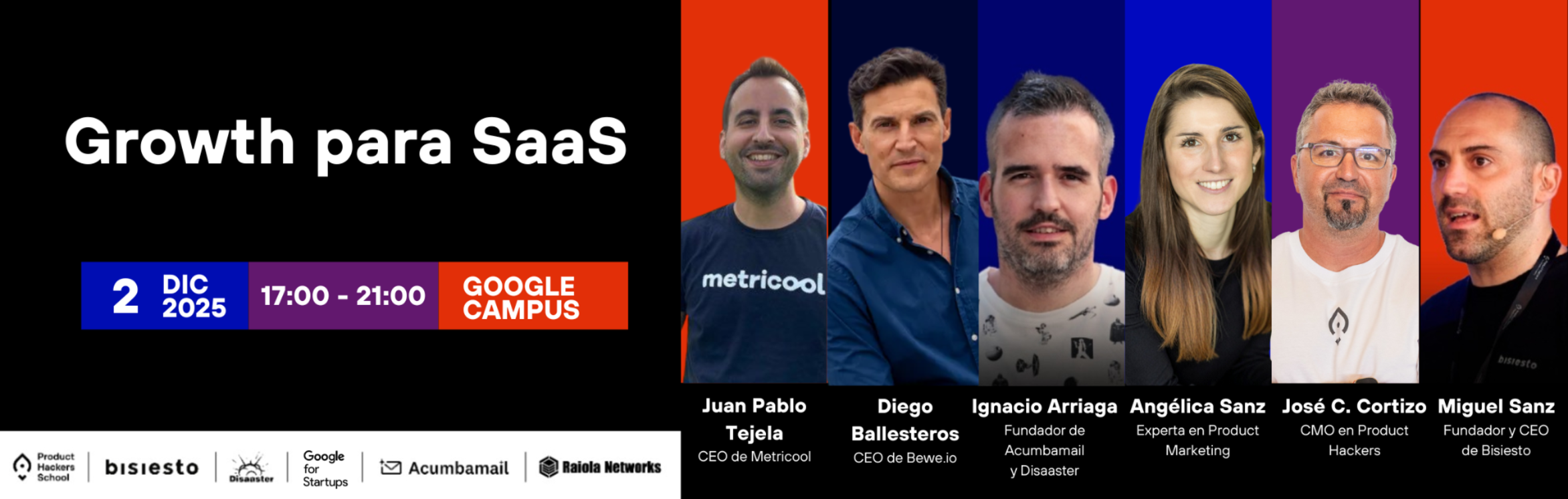 Foto de portada del evento Growth para SaaS Madrid 2025