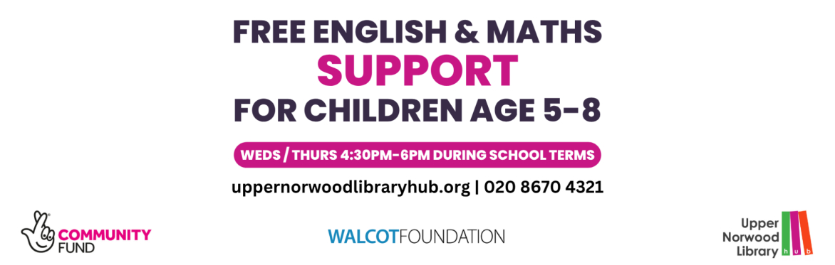 Free English & Maths Support - for children aged 5-8 who access free school meals