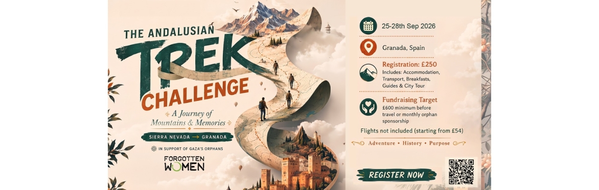 The Andalusian Trek Challenge: A Journey of Mountains & Memories – Granada, Spain Friday 25th September 2026