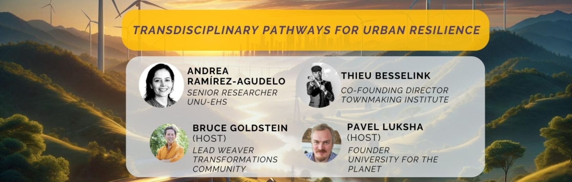 Transformations Catalysts Dialogue: "Transdisciplinary Pathways for Urban Resilience"