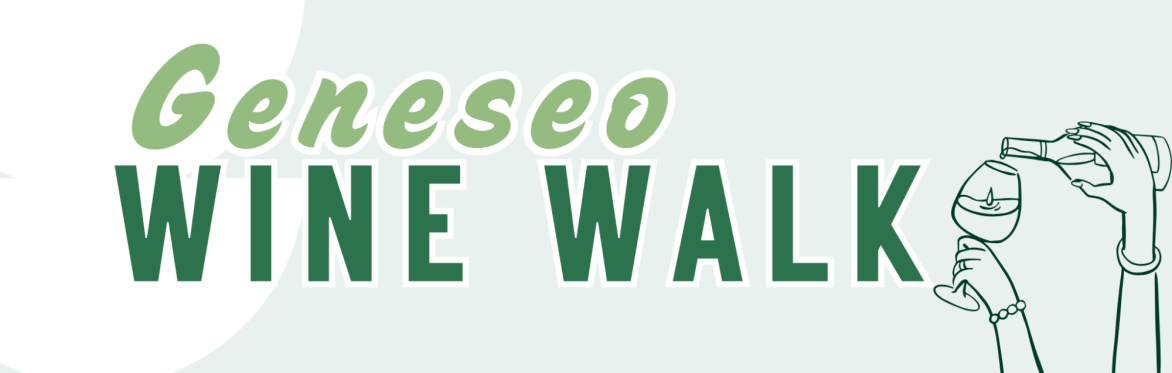 logo for geneseo wine walk