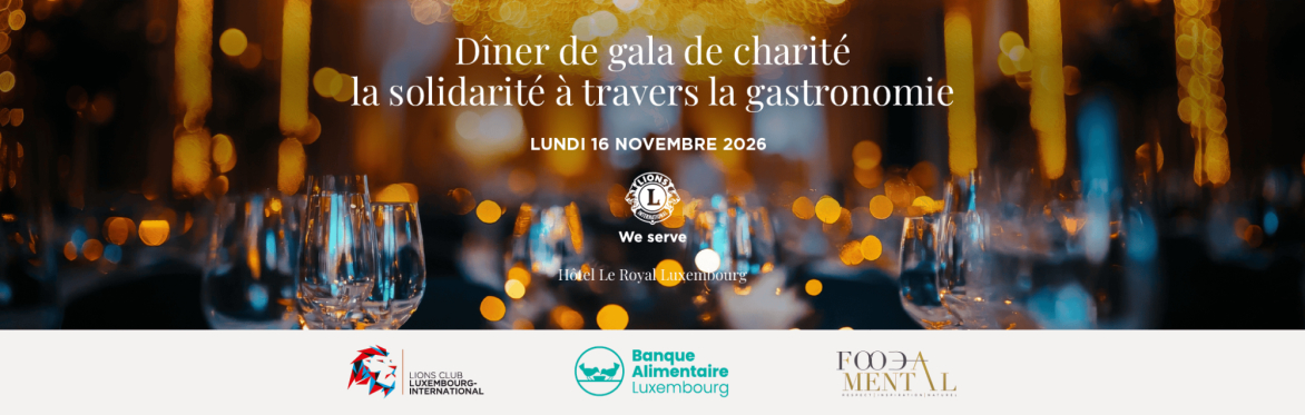 Dîner de Gala de Charité 2026 au profit de la Banque Alimentaire Luxembourg