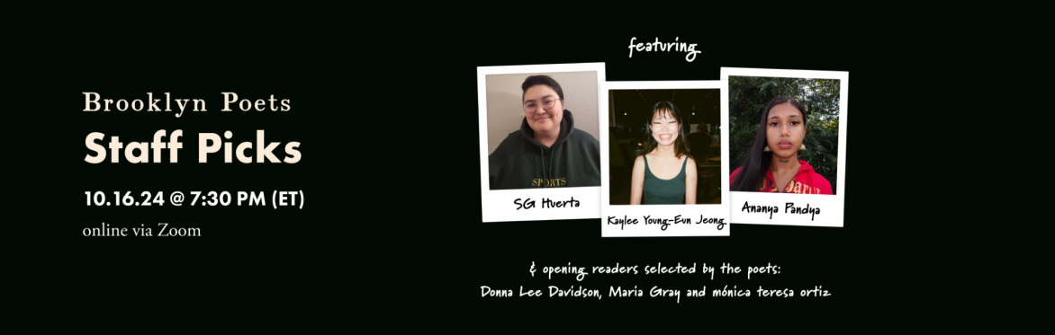 Brooklyn Poets Staff Picks