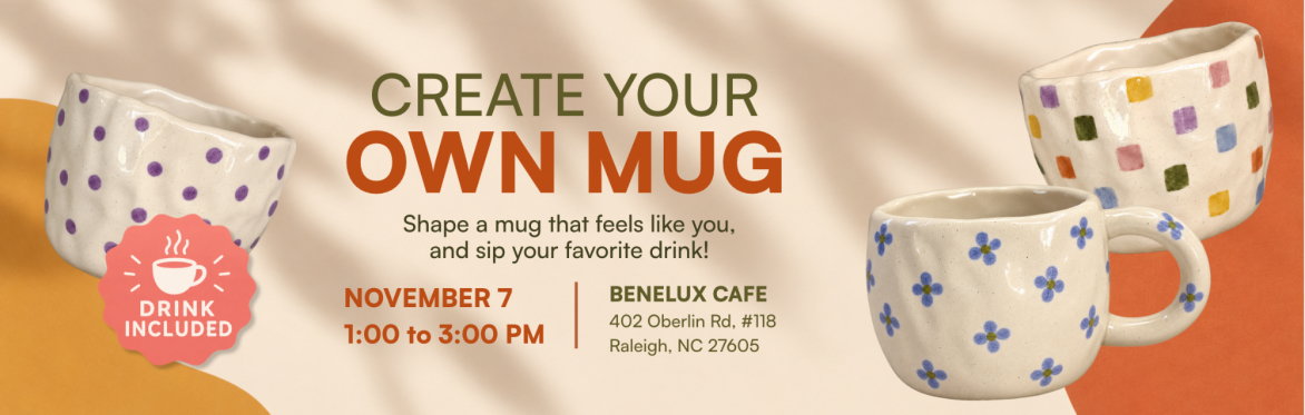 Create your own ceramic coffee mug!