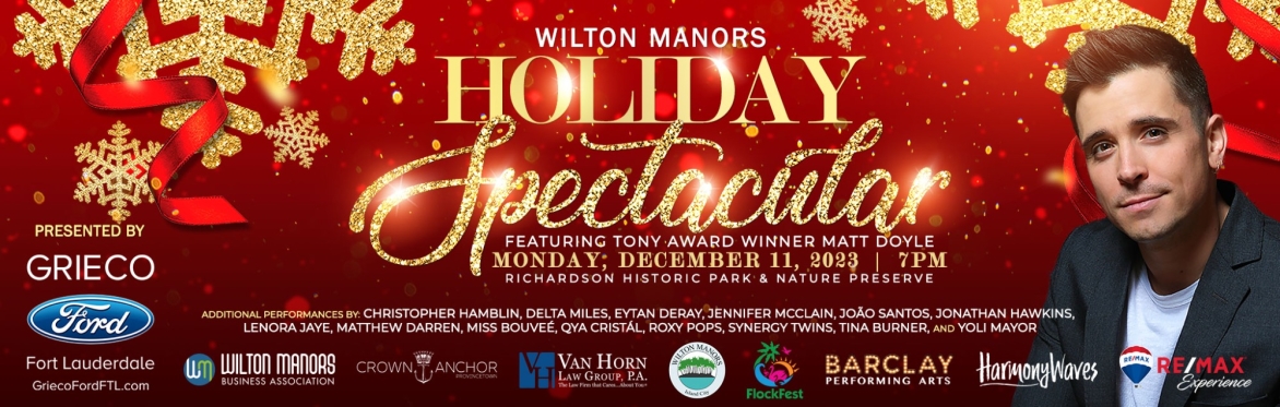 Tony Award Winning Matt Doyle at the Wilton Manors Holiday Spectacular
