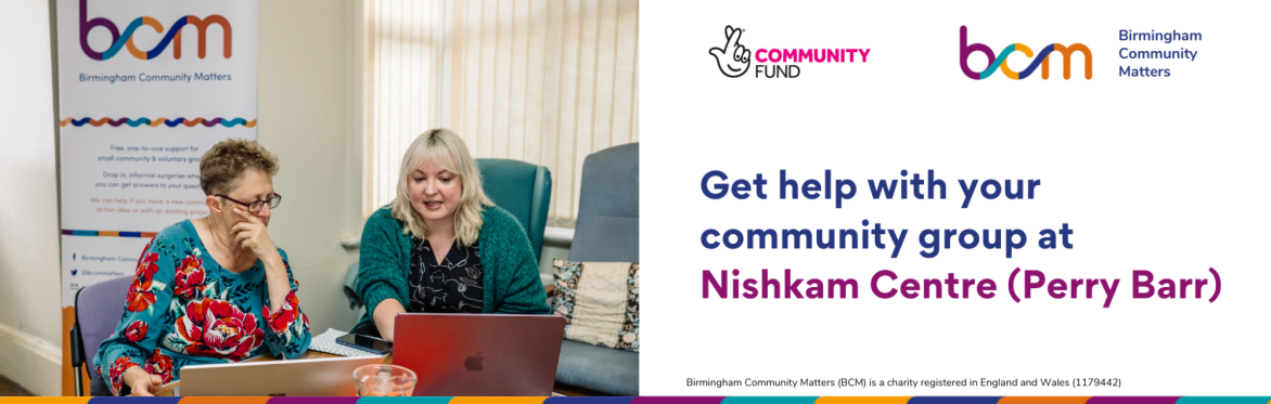 Get help with your community group at Nishkam Centre