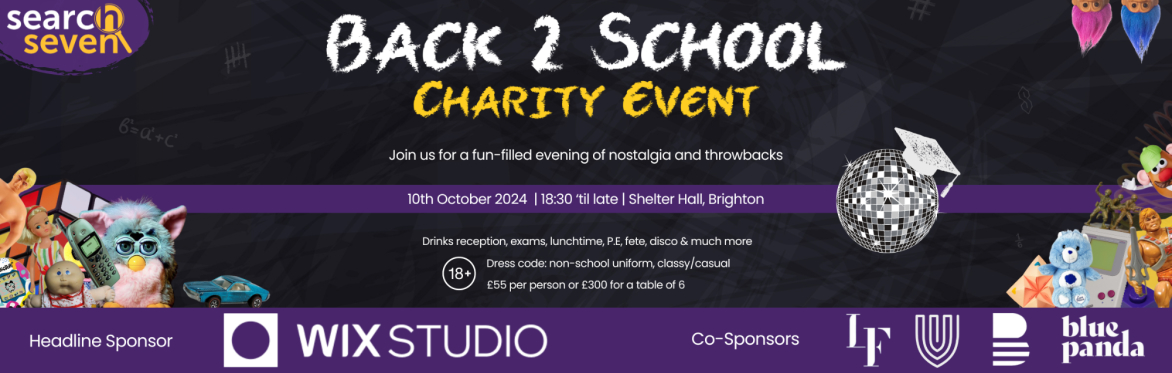Back 2 School Charity Event Poster