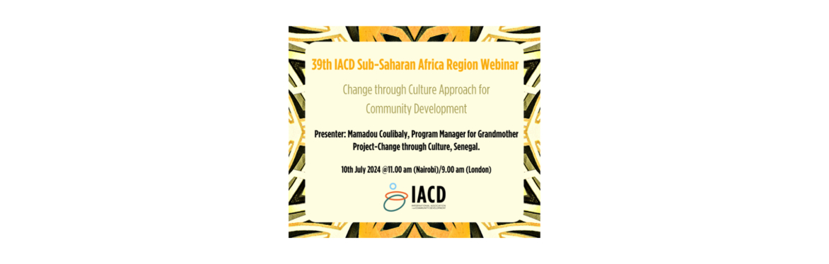 39th IACD Sub-Saharan Africa Region Webinar 10th July 2024
