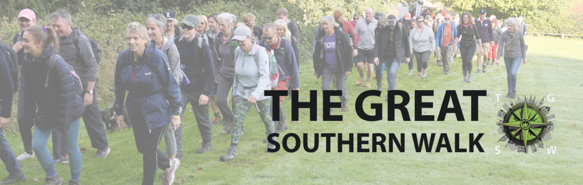 Image of people walking with The Great Southern Walk logo