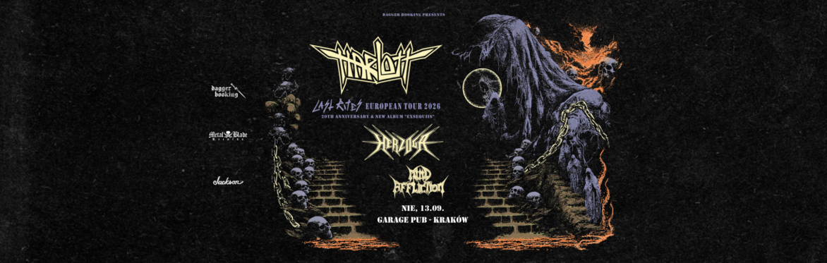 HARLOTT (AU) + HERZOGA (PL) + MIND AFFLICTION (PL) @ Garage Pub, Krakow