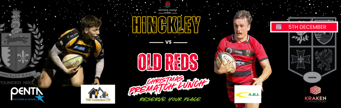 HRFC CHRISTMAS PREMATCH LUNCH - Sat  5th DEC vs OLD REDS