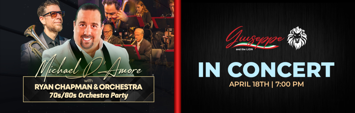 Michael D'Amore with Ryan Chapman & The Last Call Orchestra 70s/80s Orchestra Party Live Signature Event
