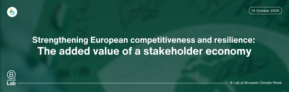 Brussels Climate Week | Strengthening European competitiveness and resilience: the added value of a stakeholder economy