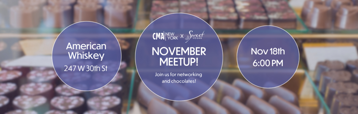 CMA NY: Monthly Meet Up with Sweet Vegan