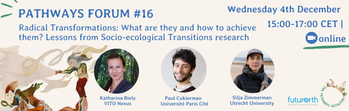 Radical Transformations: What are they and how to achieve them? Lessons from Socio-ecological Transitions research