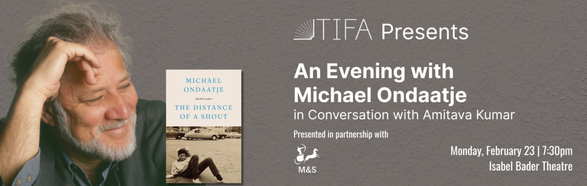 An Evening with Michael Ondaatje