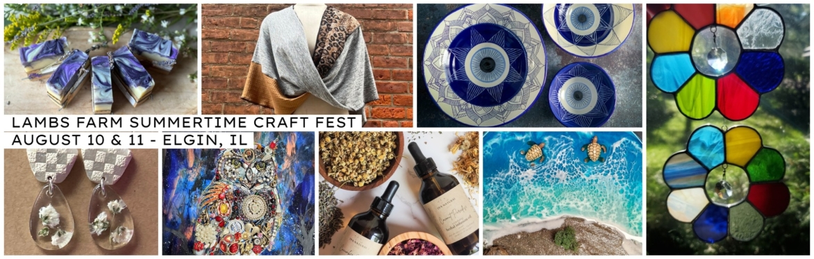 150 booths of handmade crafts - August 10-11 - Elgin, IL