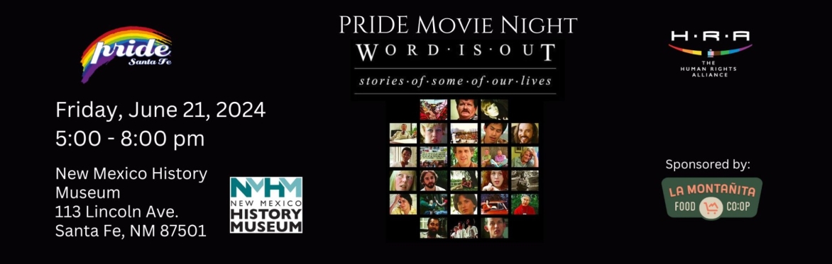 PRIDE Movie Night: Word is Out - Stories of Some of Our Lives