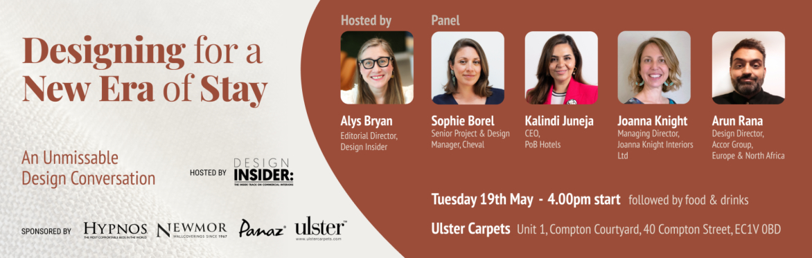 Designing for a New Era of Stay: An Unmissable Design Conversation