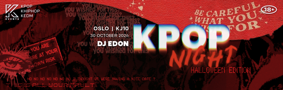 OfficialKEvents | OSLO: KPOP & KHIPHOP Night in October - 🎃 HALLOWEEN EDITION 🎃